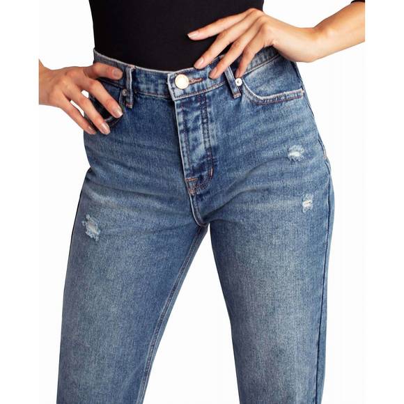 NEW NICOLE MILLER redhook high rise 90's loose fit jean in dark blue - Picture 5 of 5